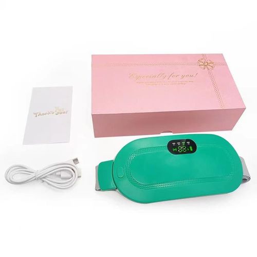 Ceinture Chauffante Menstruelle Usb Pour Femme,Coussin Chauffant Électrique À 5 Vitesses,Vibration Abdominale Et Lombaire,Masseur Rapide - Type Dark Green
