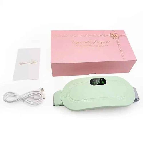 Ceinture Chauffante Menstruelle Usb Pour Femme,Coussin Chauffant Électrique À 5 Vitesses,Masseur Abdominal Et Lombaire À Vibration,Support Rapide - Type Light Green