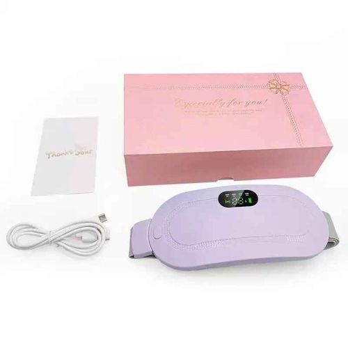 Ceinture Chauffante Menstruelle Usb Pour Femme,Coussin Chauffant Électrique À 5 Vitesses,Masseur Abdominal Et Lombaire À Vibration,Support Rapide - Type Purple