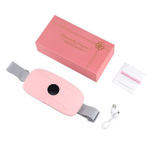 Chauffage Menstruel Auto-Massage Ceinture Période Portable Coussin Chauffant Ceinture Chauffante Masseur Thermique Ventre Ceinture Chauffante - Type Rose