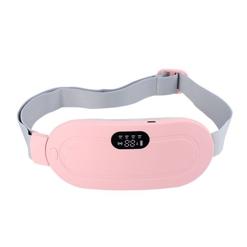Masseur Électrique De Crampes De Période Compression Chaude Vibration Utérine Ceinture Chaude Abdomen Taille Ventre Réchauffement Taille Ceinture De Massage - Type Rose