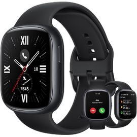 Chenquansarl-Watch 4 Montre Connectée Amoled 1,75 Pouces Design Élégant 60 Hz 5 Atm 451 Mah Batterie 14 Jours Temps D'utilisation Bluetooth Appel 4 Go Rom Noir