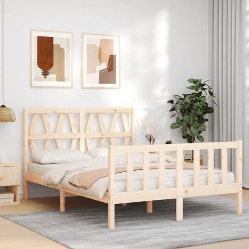 Cadre De Lit Sans Matelas 120x200 Cm Bois De Pin Massif