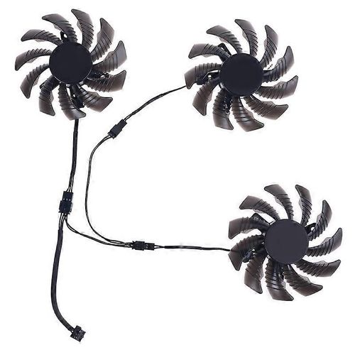 1/3pcs 75mm 2/3pin T128010SU Graphics Carte Vidéo Ventilateur De Refroidissement pour Gigabyte GV-N970WF3OC-4GD GTX970 Refroidisseur Ventilateur