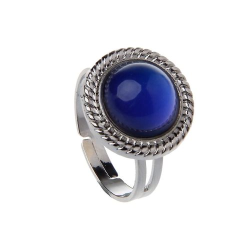 Vintage Unique Gemstone Emotion Couleur Changeante Bague Réglable Pour Hommes Femmes