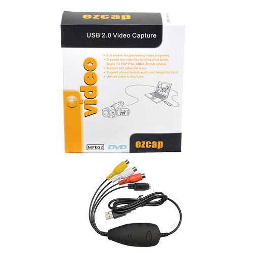 Ezcap172 USB Video Grabber Capture Converter Adapter VHS Video Recorder DVD Caméscope pour les systèmes Windows 10