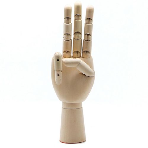 Main Droite Modèle En Bois Esquisse Dessin Jointed Mobileable Fingers Mannequin