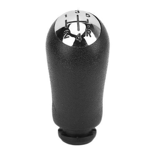 Remplacement De L¿Accessoire De Pommeau De Levier De Vitesse De Style De Voiture Pour Clio Iii 2005 - 2009 Argent Noir5 Vitesses