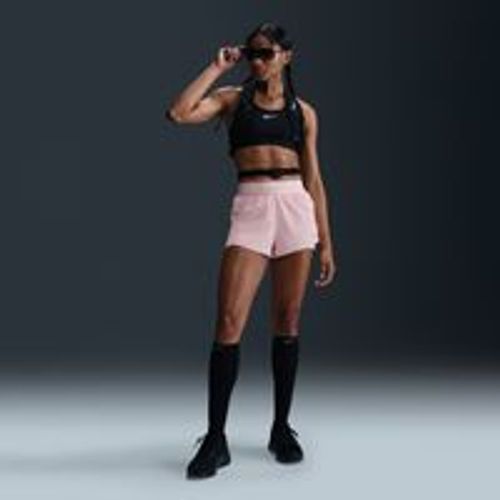 Short De Running 2-En-1 Taille Mi-Haute Dri-Fit Nike Swift Pour Femme - Rose