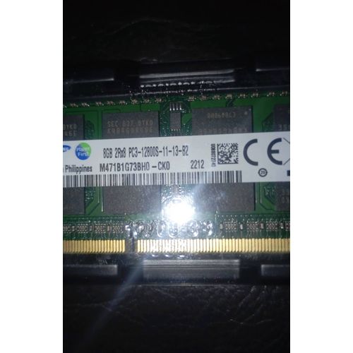Ram 8gb Samsung 2rx8 Pc3-12800S-11-13-B2 M471B1G73BH0-CK0 Neuf Envoi rapide