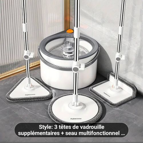 Serpillère + 3 têtes