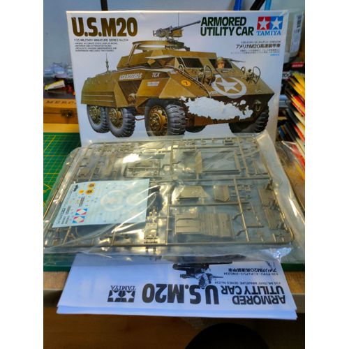 Maquette Char Tamiya 1/35 : Us M20 Armored Utility Car ( Rare )-Tamiya