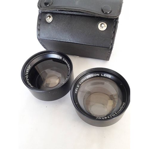 MAMIYA SEKOR CONVERTION LENS TELE ET WIDE POUR 528AL et 528TL