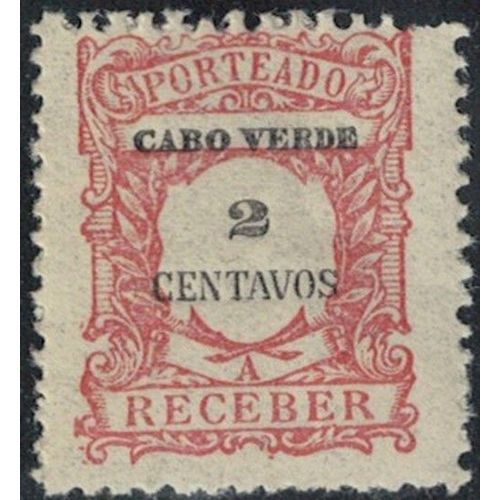 Cap Vert 1921 Porteado A Receber 2 Centavos Y&T Cv T23 Rp412