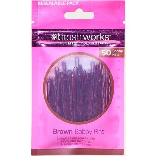 Brushworks Barrettes Marron, One Size