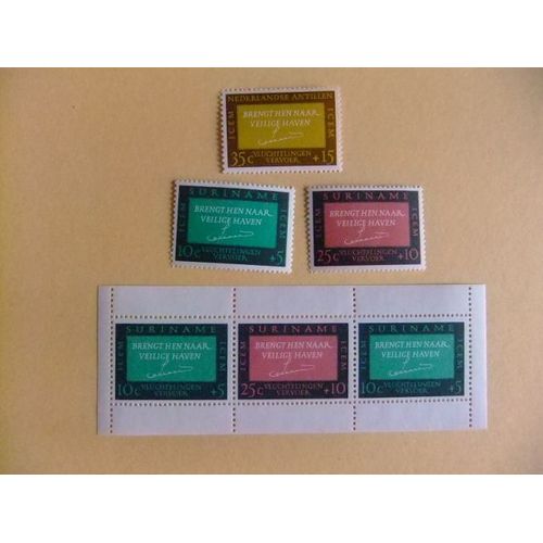 51 Mel Suriname Et Antilles 1966 / Les Pensées Européennes Europa Meelopers / 3 Séries Mnh