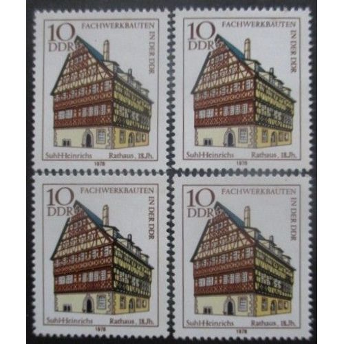 Allemagne Ddr N°1964 X 4 Neuf **