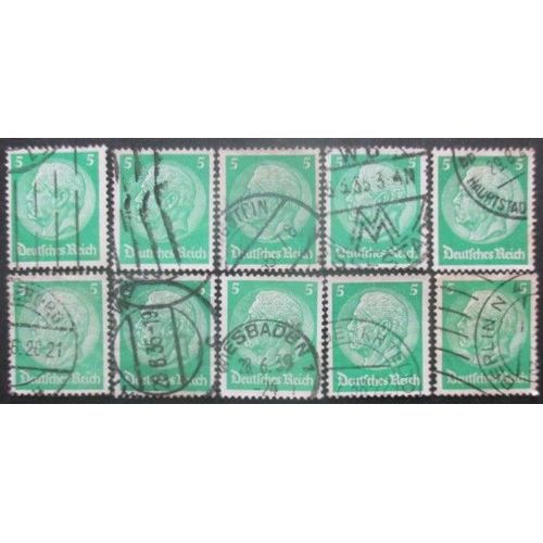 Allemagne Empire N°486 X 10 Oblitéré