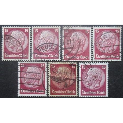 Allemagne Empire N°491 X 7 Oblitéré