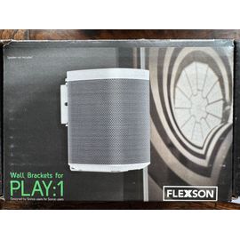 Support mural blanc FLEXSON pour SONOS pour PLAY 1 ref. PLAY1W1 orientable