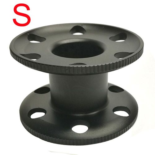 Bobine De Doigt Vierge Pour Plongée Sous-Marine,Sports Aquatiques,Bobine De Ligne De Guidage En Alliage D'aluminium - Type Black S