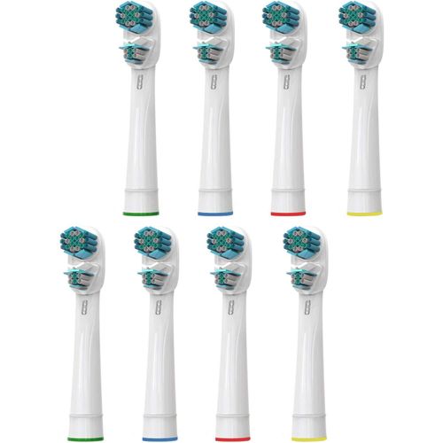 Brossettes De Rechange, 8 Têtes Compatibles Avec Les Oralb Double Clean Brosses À Dents Électriques, Têtes Doubles Pour Un Meilleur Nettoyage[Cro527053]