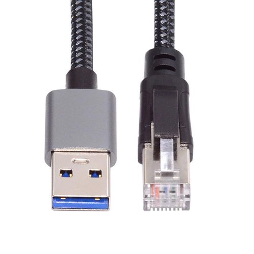 Câble Usb Vers Ethernet Usb3.0 Type-A Vers Rj45 Mâle Directement Connecté 1000 Mbps Gigabit Lan Network Compatible Avec Usb 2.0[ADA08820]