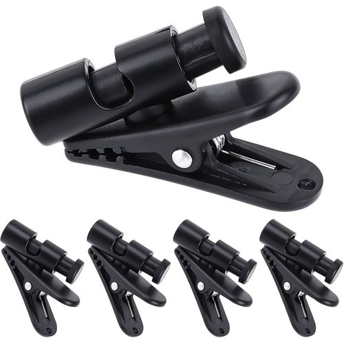 Lot De 5 Supports De Câble Pour Écouteurs - Clips Noirs - Pinces Pour Écouteurs - Clip Pour Écouteurs - Rotation À 360 ° - Pour La Course À Pied[Blu5272081]