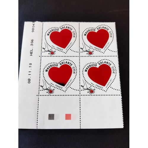 Timbre Coeur Rouge De St Valentin À Colorier De Mauricio Galante 2011