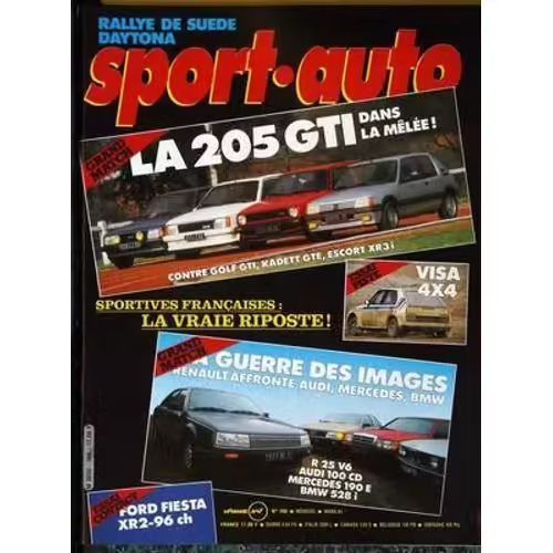 Sport Auto 266 De 1984 Ferrari 126 Lc4,Monte Carlo,Tambay,Ford Fiesta Xr2,Renault 25 V6,Bmw 528i,Mercedes 190e,Audi 100 Cd,Peugeot 205 Gti,Golf Gti,Opel Kadett Gte,Ford Escort Xr3i,Visa 4x4,Daytona