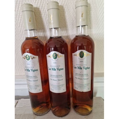 3 Btls De Rivesaltes Domaine Les Milles Vignes Valerie Guerin Vin Doux Naturel 2006