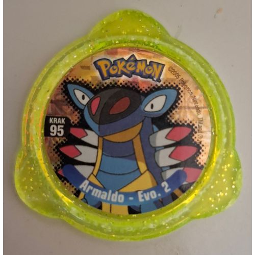 Kraks panini - Krak pokemon n° 95 - Jaune - Armaldo - Evo 2