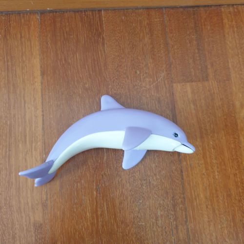 Mattel Barbie océan le dauphin violet blanc bouche s’ouvre et il fait du bruit, année 1999, Vintage collection