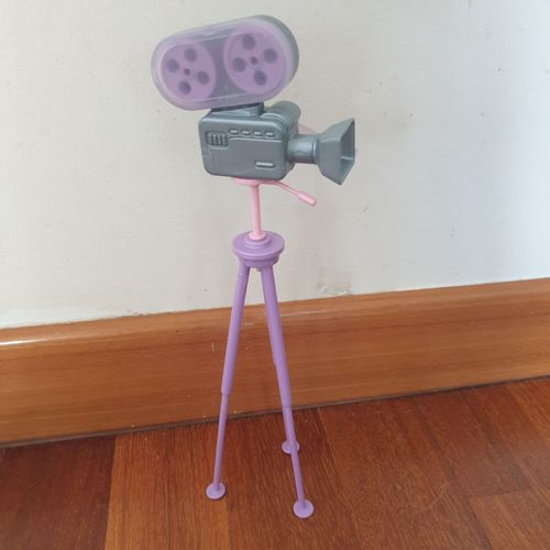 Mattel Barbie caméra avec trépied, en parfait état, année 2000, Vintage collection.