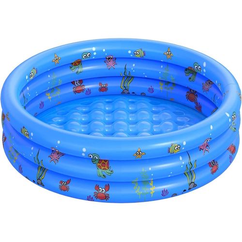 Piscine Gonflable Ronde,100x35cm Pataugeoire Gonflable,Piscine Pataugeoire,Pataugeoire Ronde,Piscine Gonflable Enfant,Piscine D'eau pour Enfants Intérieur et Extérieur pour Famille Jardin D'été.[G15]