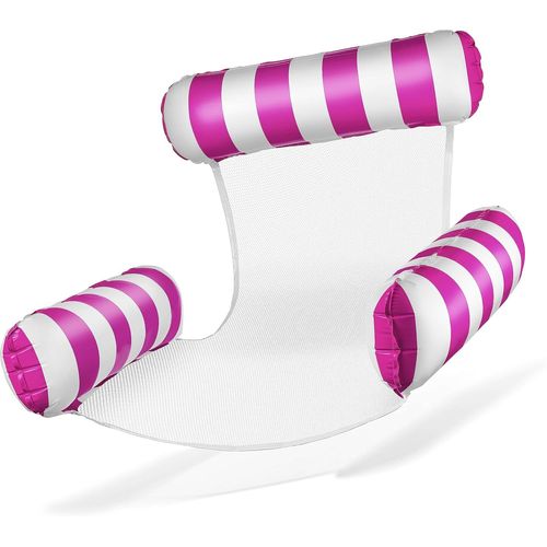 Fauteuil De Natation Gonflable Pour Piscine - Avec Dossier Et Accoudoirs - Parfait Pour La Détente.[G156]