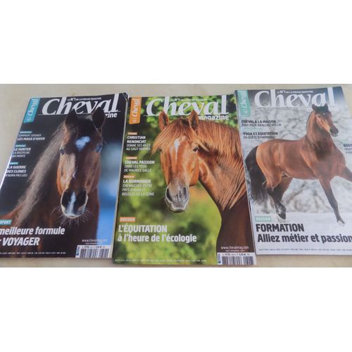 Cheval Magazine Lot De 3