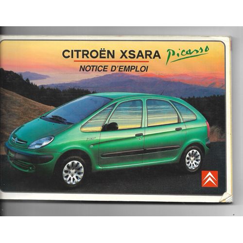 Manuel D'Utilisation Citroen Xsara Picasso 2000