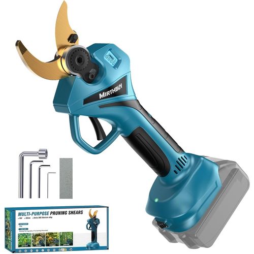 Sécateur Électrique Sans fil,Professionnel Secateur avec LCD affichage,Diamètre de coupe max 65mm,pour tailler les arbres ainsi que les arbres fruitiers,pour Makita 18V (no batterie)