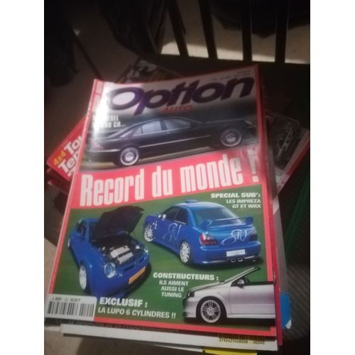 Option Auto 122 De 2001 Golf G60 16s,Lupo Vr6,Brabus D8s,Subaru Impreza Wrx Efjie,Impreza Gt,Wrx Sport,Audi S4 Biturbo V6,Honda Civic,Prelude,Integra,New Beetle