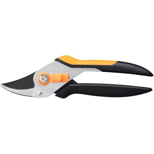 Sécateur à Lame Franche pour Branches fraîches,Revêtement Antiadhésif,Lames/Poignées en acier,Noir/Orange,Solid,P331,1057163