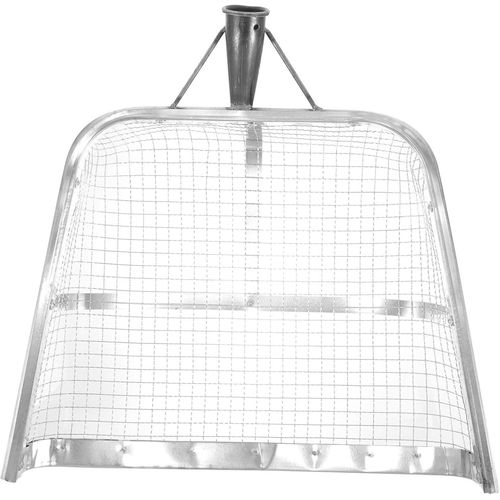Pelle à sable Passoire à sable Tamis au trésor Panier 12 mm Trou Pelle à maïs en métal Pelle à déjections de poulets pour ferme de plage Sable de chèvre