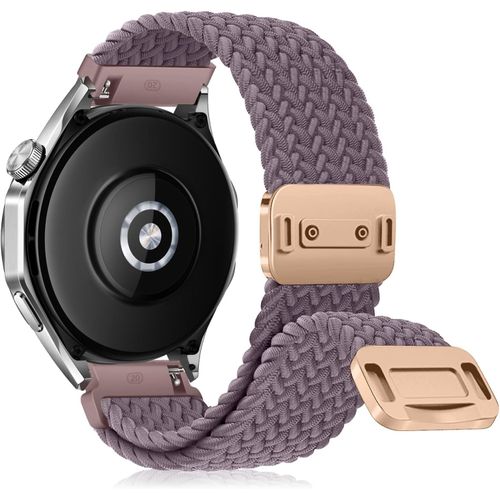 20 Mm 22 Mm Nylon Bracelet, Bande De Remplacement Tressée, Bracelets Magnétique (20 Mm, Violet)[Let5271673]