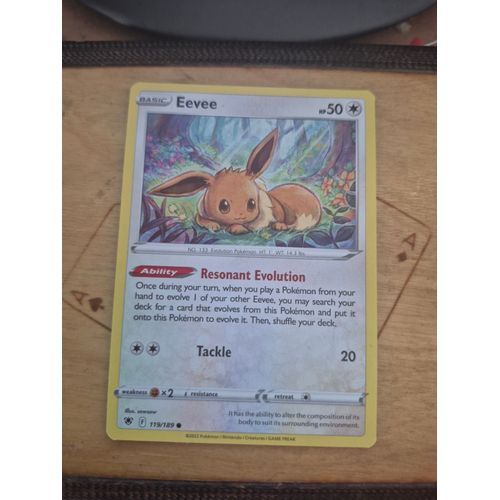 Carte Pokémon Eevee 119/189 -- Evoli