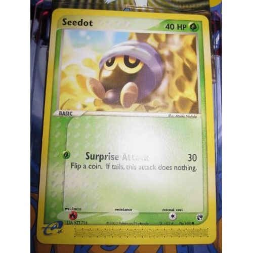Pokemon Grainipiot Seedot 76 / 100 Tempete De Sable