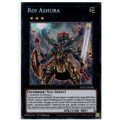 Yu Gi Oh Pote Fr048 Roi Ashura Secret Rare