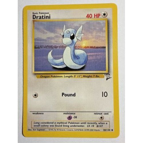 Pokemon Minidraco Dratini 38 / 130 Set De Base 2