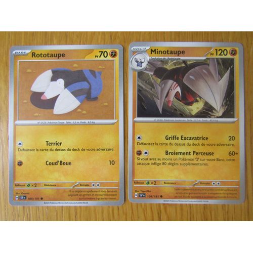 Rototaupe 108/191 + Minotaupe 109/191 - Etincelles Deferlantes