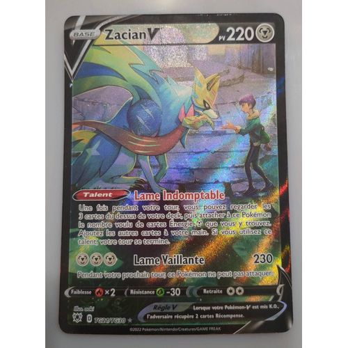 Carte Pokémon Zacian V Tg21/Tg30 Occasion