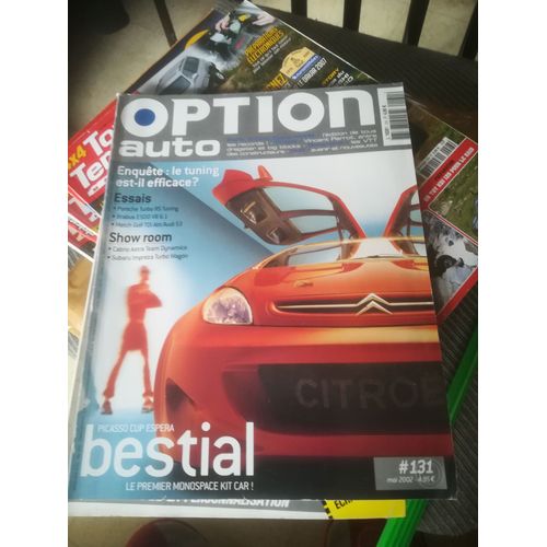 Option Auto 131 De 2002 Seat Leon Cupra R,Sbarro Picasso Cup,Brabus E500 V8 6.1,Porsche Turbo,Golf 1 Vr6,Abt Golf Tdi 130,Audi S3,Opel Astra Cab,Subaru Impreza Gt Turbo Wagon,Mercedes C270 Cdi,Perrot,
